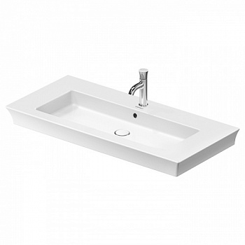 Duravit White Tulip Раковина накладная 1050х490  мм,с переливом, с 1 отв. под смеситель, с WonderGliss, цвет: белый