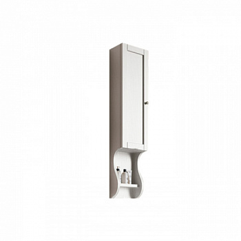EBAN  Шкафчик Style подвесной без ручек 102х23х16 см, с открытой полочкой , петли слева SX, цвет BIANCO DECAPÈ