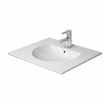 Duravit Darling New Раковина для мебели с перел., с 3 отв. под смес., 630x520мм, Цвет: Белый