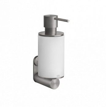 GESSI 316 Дозатор для жидкого мыла настенный, цвет: белый/steel brushed