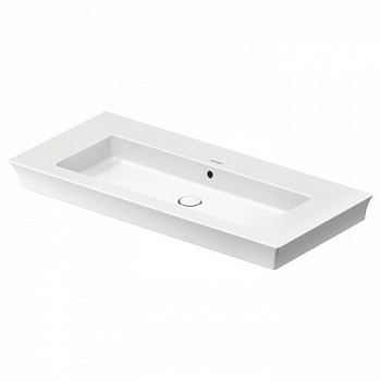 Duravit White Tulip Раковина накладная 1050х490  мм,с переливом, без отв. под смеситель, с WonderGliss, цвет: белый