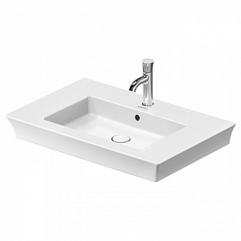 Duravit White Tulip Раковина накладная 750х490  мм,с переливом, с 1 отв. под смеситель, цвет: белый