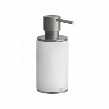 GESSI 316 Дозатор для жидкого мыла настольный, цвет: белый/steel brushed