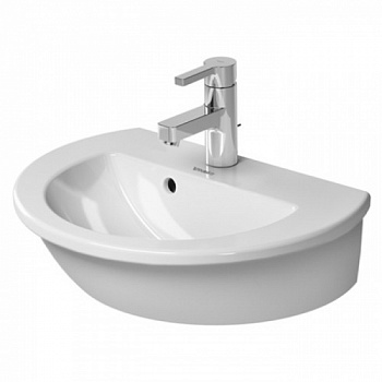 Duravit Darling New Раковина для рук с перел., с 1 отв. под смес., 470x345мм, Цвет: Белый