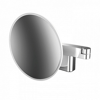 Emco Evo Косметическое зеркало, LED, Ø209mm, 2-колено, 5x увелич., цвет хром
