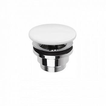 SIMAS Донный клапан, клик-клак, с керамической крышкой, цвет белый матовый