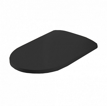 Artceram MONET Крышка с сиденьем Slim для унитаза, механизм soft-close, цвет черный матовый/хром