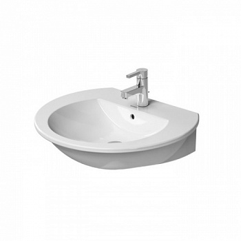 Duravit Darling New Раковина с перел., с 1 отв. под смес., 550x480мм, Цвет: Белый