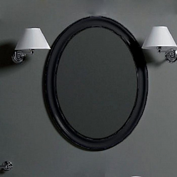 SIMAS Lante Зеркало овальное 900*620*30мм, цвет чёрный глянцевый