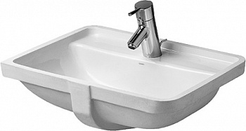 Duravit  Starck 3 Раковина встраиваемая снизу  490х365 мм с 1 отв под смеситель, с переливом, цвет белый