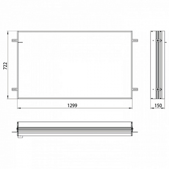 EMCO Prime2 Монтажная рама для встраиваемого шкафа 1300, B1299xH722мм