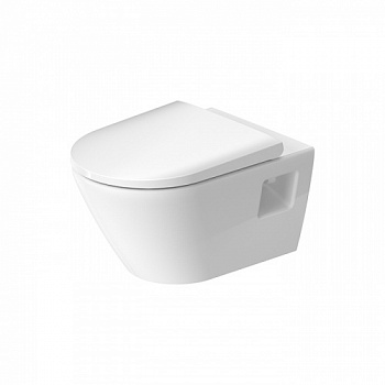 Duravit D-Neo Унитаз подвесной 370х540  мм безободковый, с WonderGliss, цвет: белый