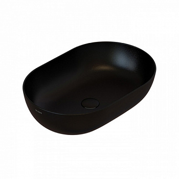 GLOBO T-Edge Раковина-чаша на столешницу 54х36 см, без отв под смеситель, цвет: черный матовый